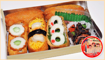 竹輪稲荷弁当